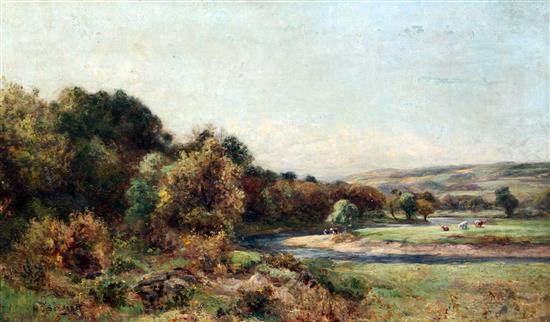 Richard Gay Somerset (1848-1928) On The Conwy 16 x 27in.